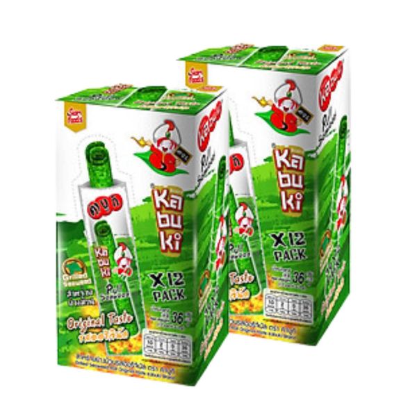 Snack rong biển cuộn Kabuki vị truyền thống - 36G/Hộp