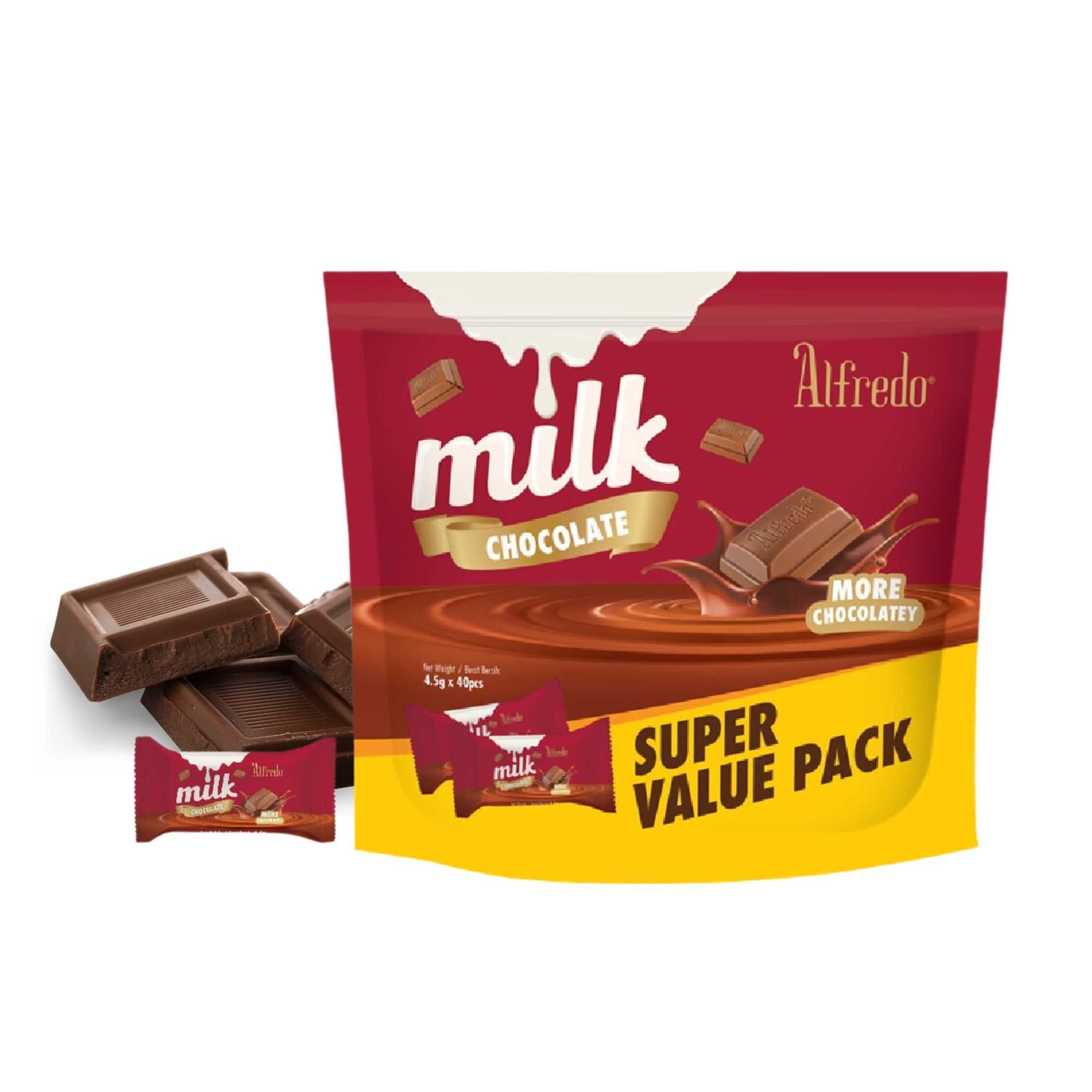  Sô cô la sữa Alfredo super value pack 180 g 