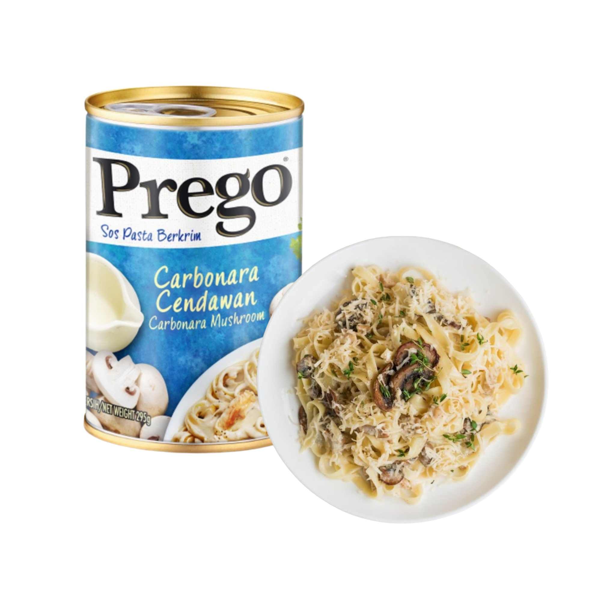  Sốt Mì Ý Carbonara Nấm Prego 295 g 