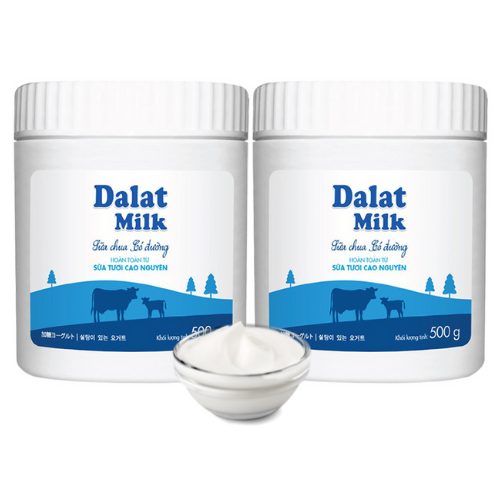  Sữa Chua Ăn Trắng Có Đường 500 G – DALAT MILK (I0004298) 
