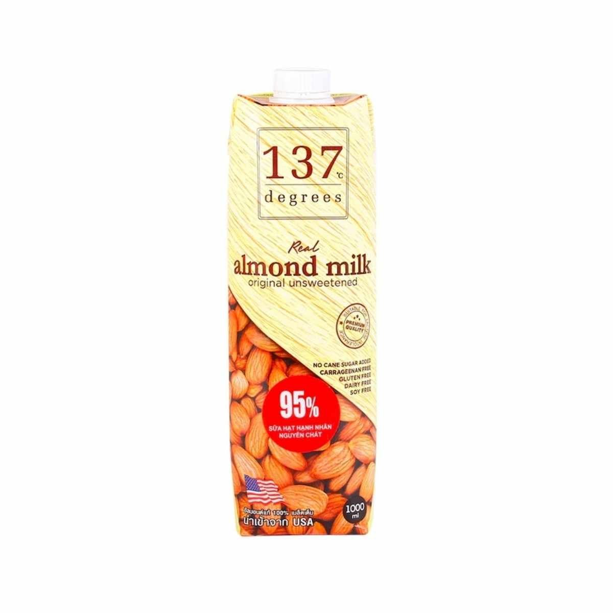  Sữa hạnh nhân calcium không đường Naturgreen hộp 1 L 
