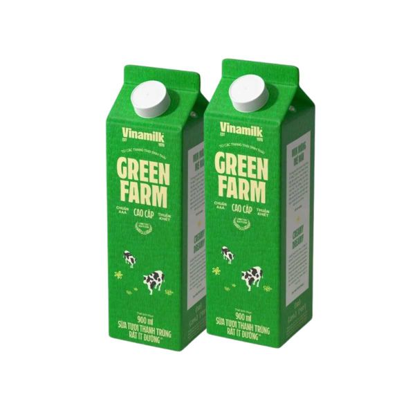 Sữa tươi thanh trùng ít đường Green Farm VNM 900 ml (I0015165)