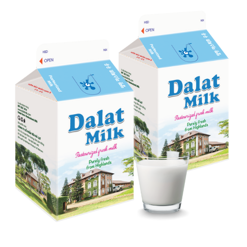 Sữa tươi thanh trùng không đường Dalat Milk 450 ml (I0004185)
