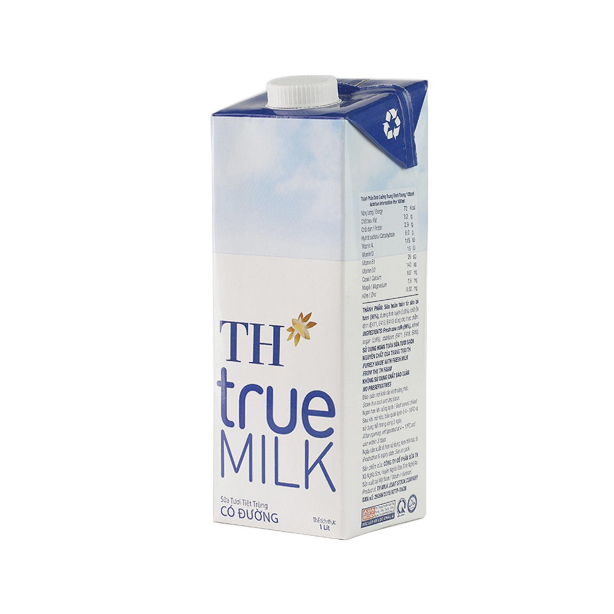  Sữa Tươi Tiệt Trùng Có Đường 1L - TH TRUE MILK (I0007935) 
