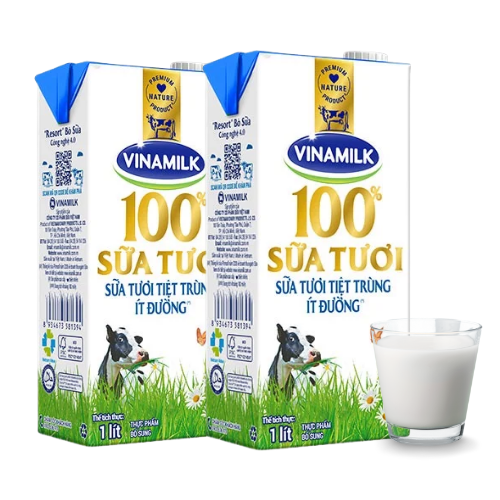  Sữa Tươi Tiệt Trùng Ít Đường 1L - VINAMILK 