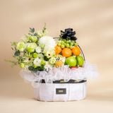  Giỏ Trái Cây Các Loại Và Hoa Sen Trắng Sang Trọng 