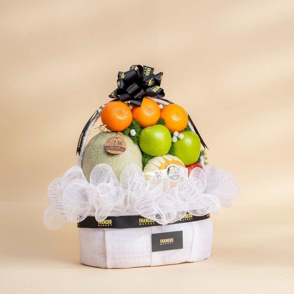  Giỏ Trái Cây Tone Trắng Tiêu Chuẩn 