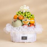  Giỏ Trái Cây Tone Trắng Tinh Tế 