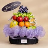  Giỏ Trái Cây Tone Đen Tím Thanh Lịch 