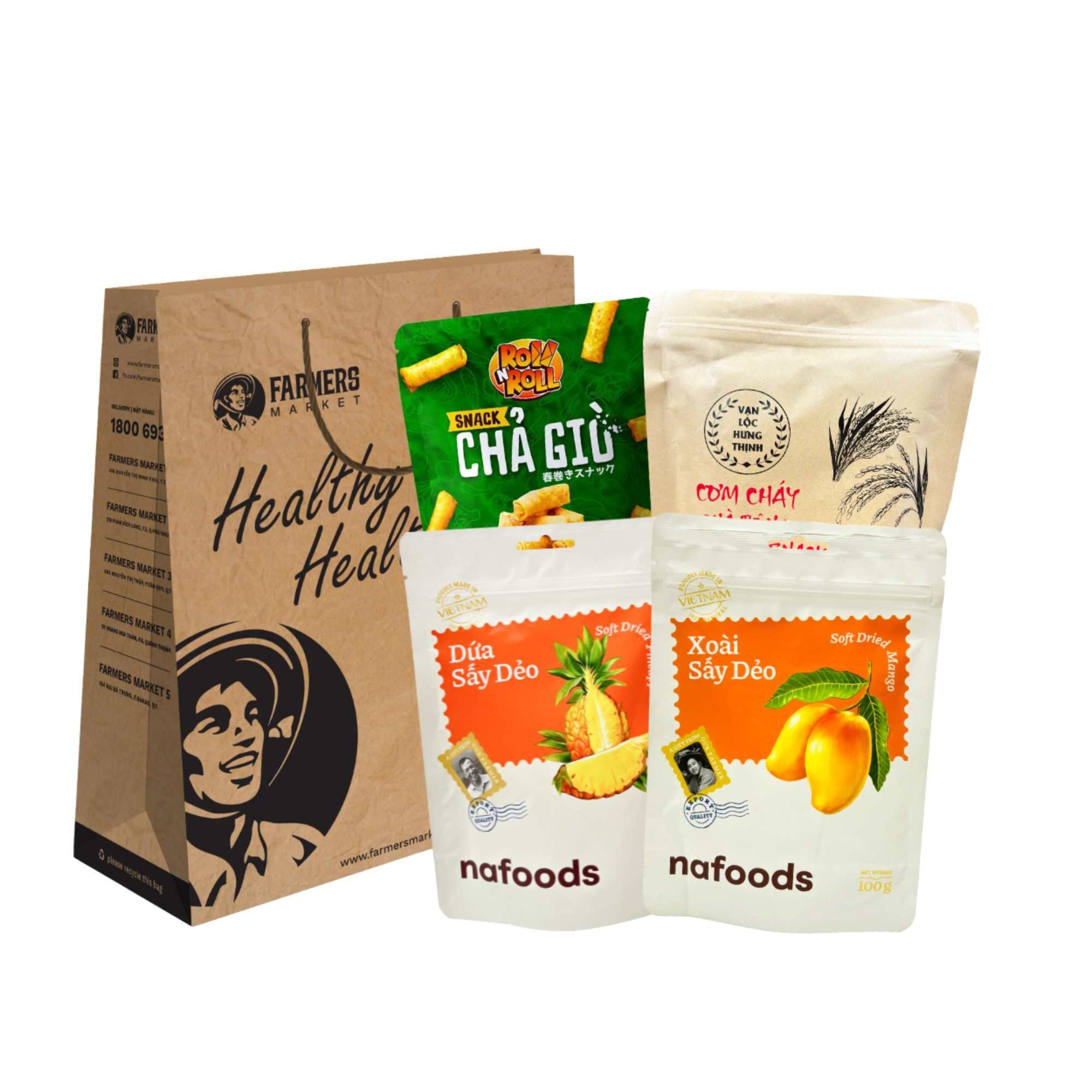  Túi Quà Đặc Sản (Chả giò_Cơm cháy_Trái cây sấy) 