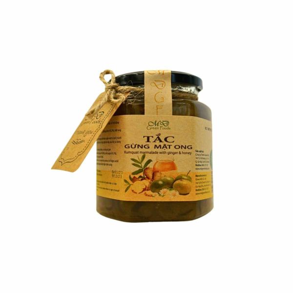 Tắc gừng mật ong Green MD hủ 500 g