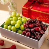  Thùng Cherry Đỏ Và Nho Xanh 1Kg 