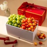  Thùng Cherry Vàng Và Nho Xanh 2Kg 