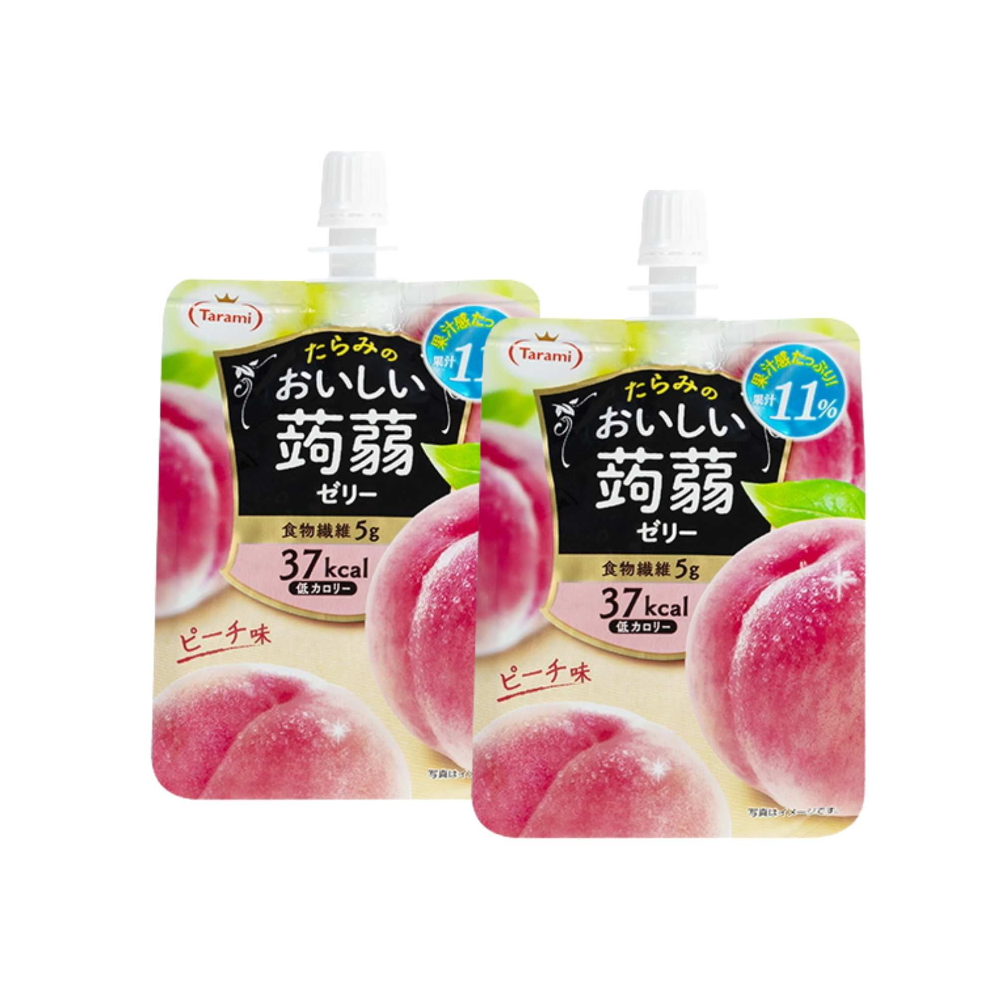  [Combo 2 Túi] Thạch túi Tarami vị đào trắng 150 g 