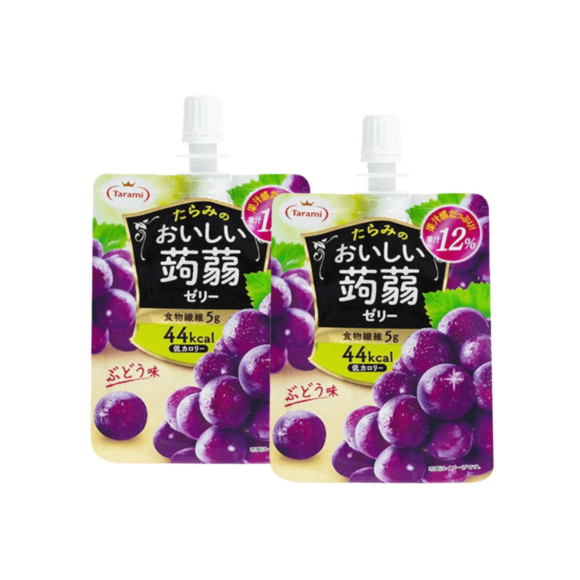  [Combo 2 Túi] Thạch túi Tarami vị nho đen 150 g 