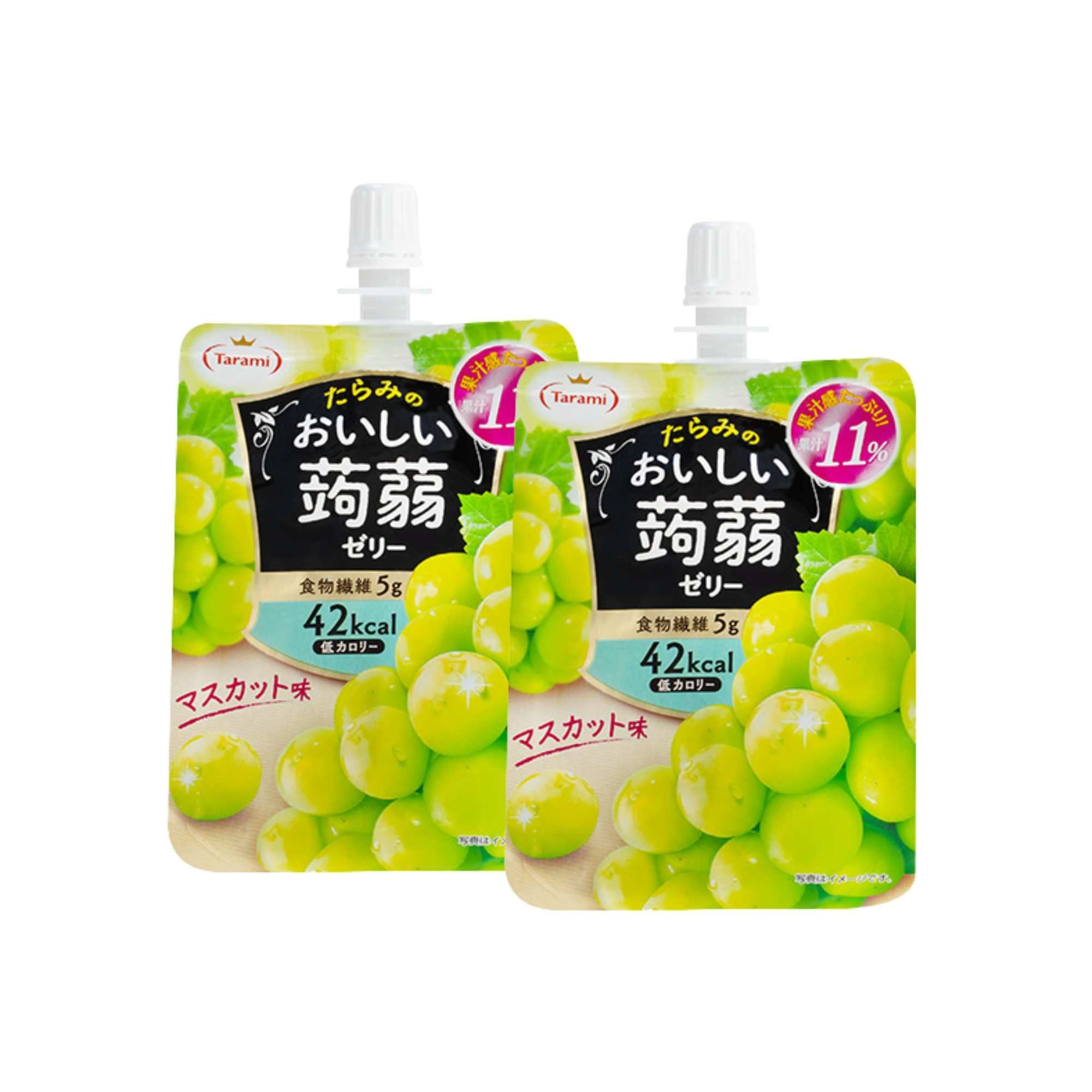  [Combo 2 Túi] Thạch túi Tarami vị nho xanh 150 g 