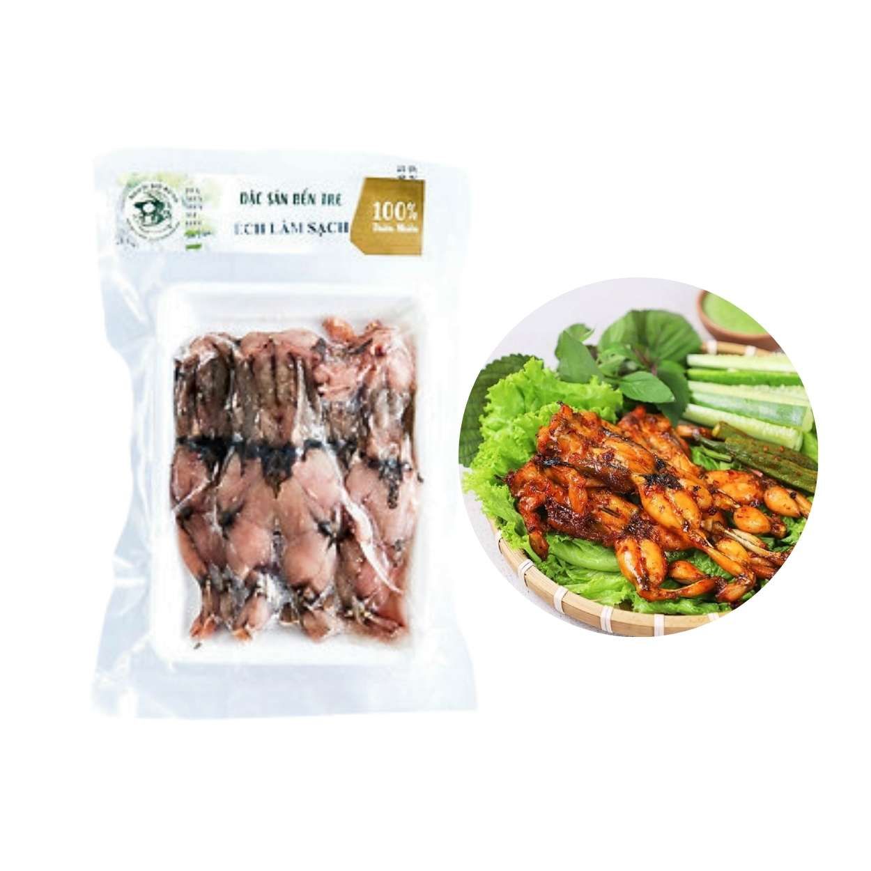  [Đông lạnh] Thịt ếch nguyên con làm sạch Người Giữ Rừng 300 g (I0005459) 