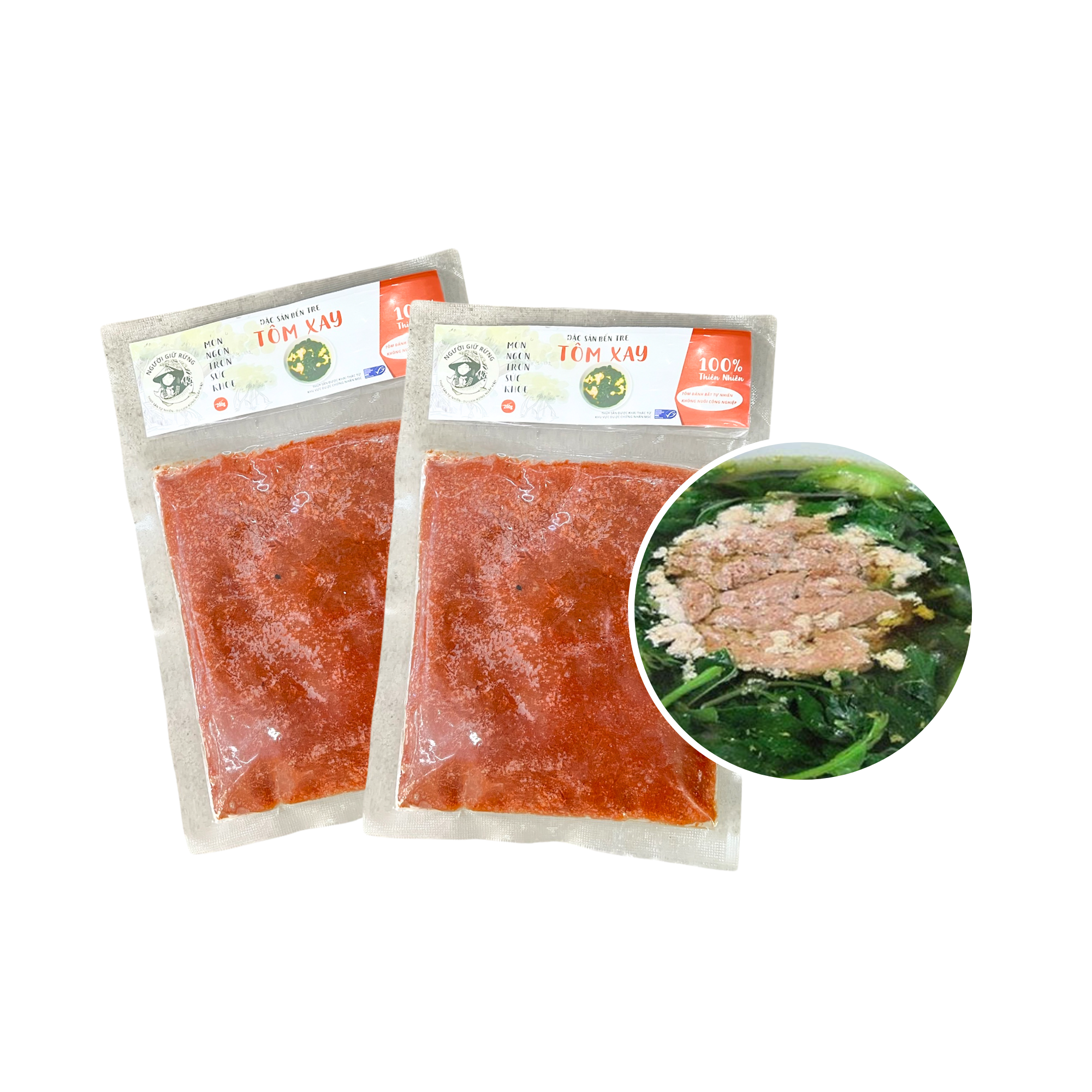  [Đông lạnh] Tôm riêu xay nhuyển Người Giữ Rừng 200G 