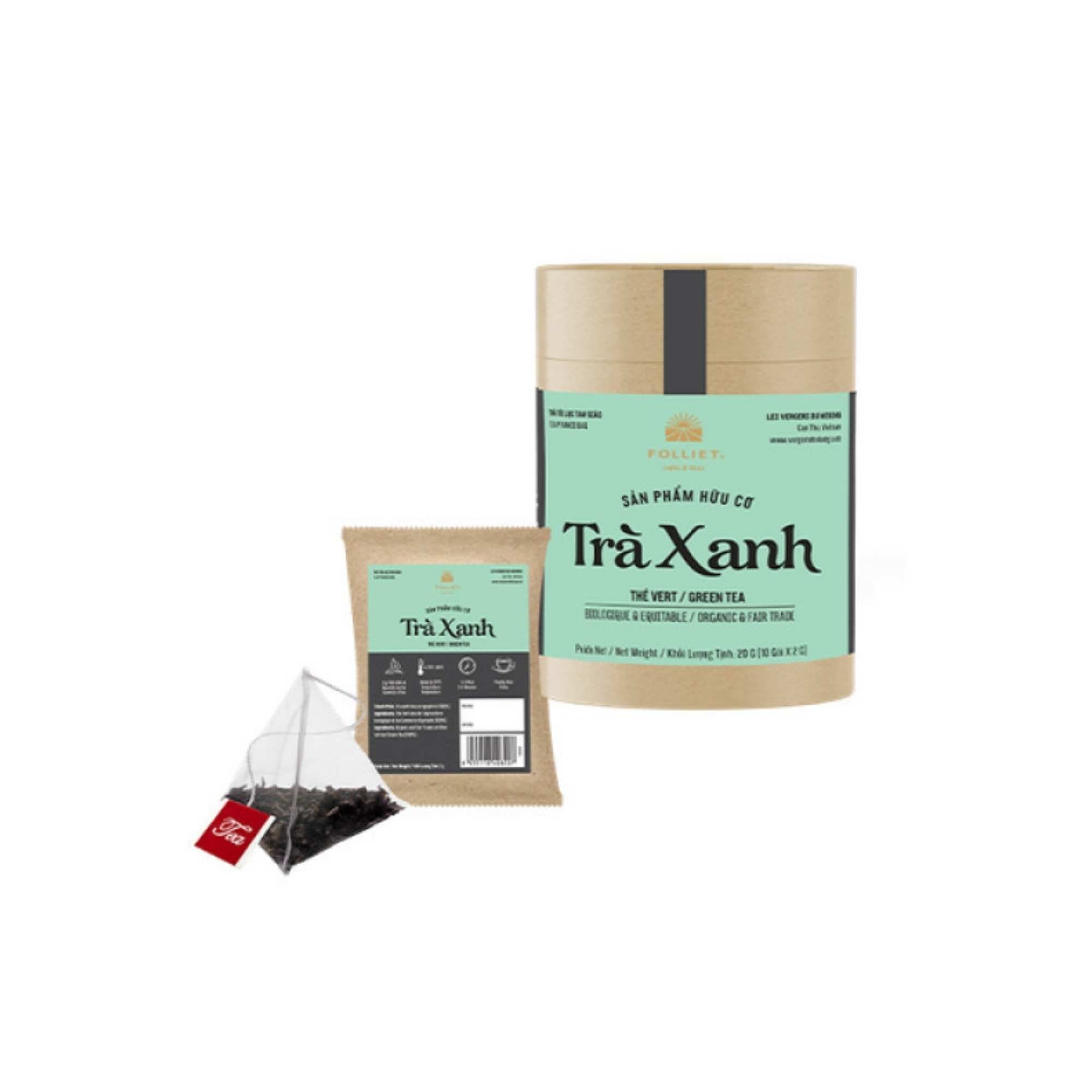  Trà xanh Foliet hộp 20 g 
