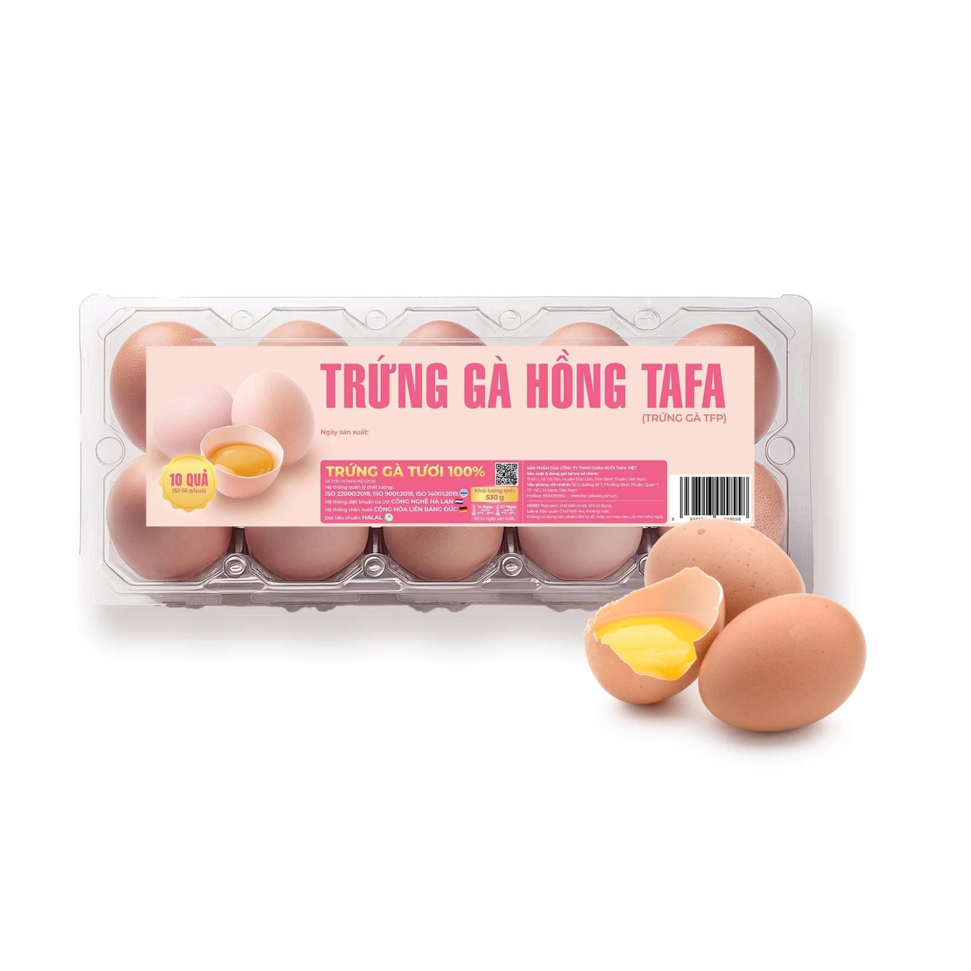  Trứng gà hồng Tafa 10*53 g 