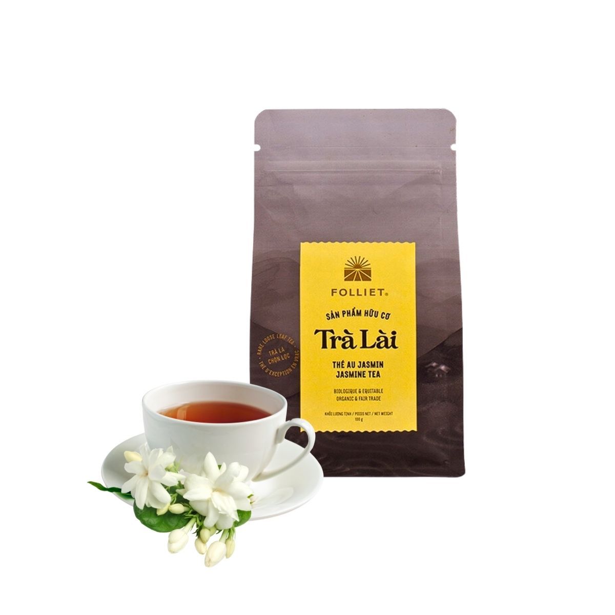  Trà lài hữu cơ Folliet 100 g (I0000807) 