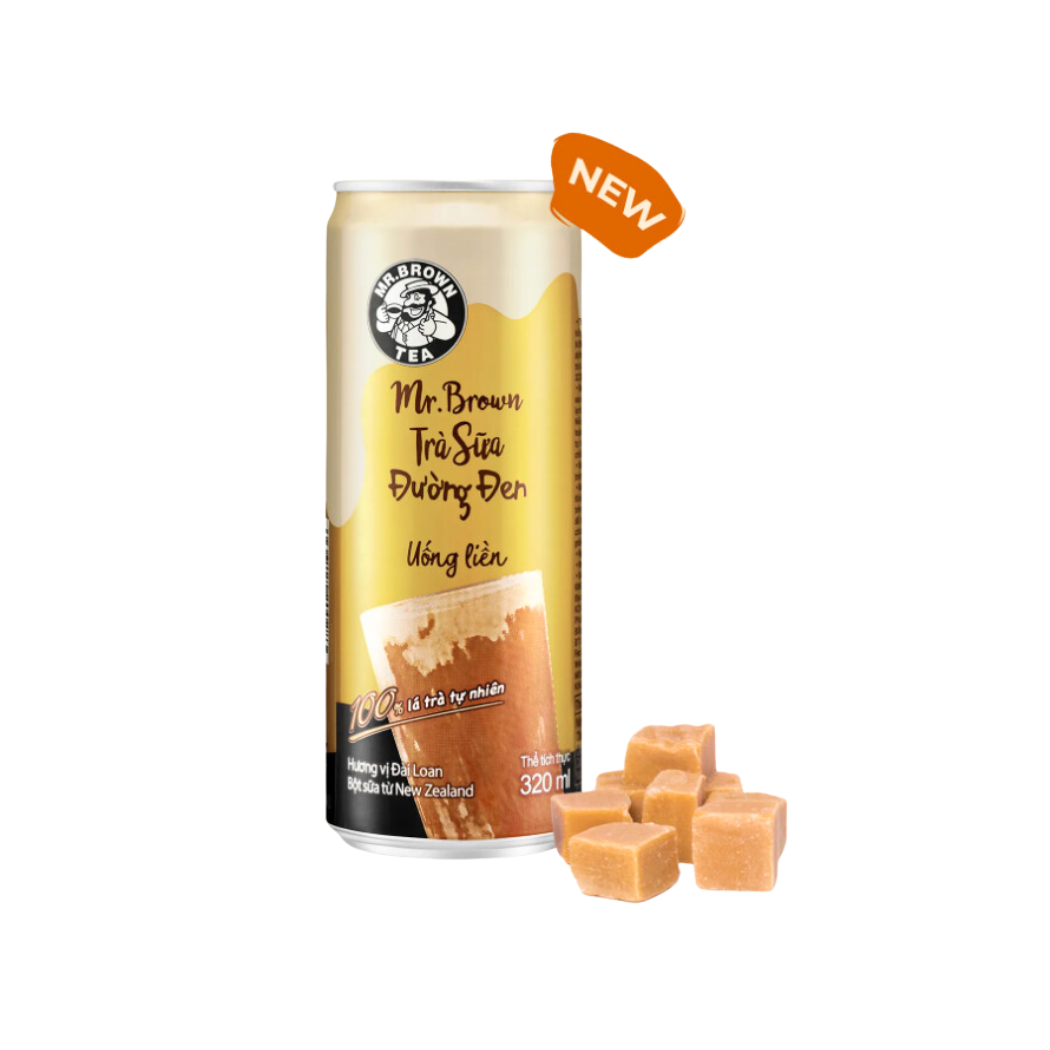  Trà sữa Mr.Brown đường đen lon 320 ml 