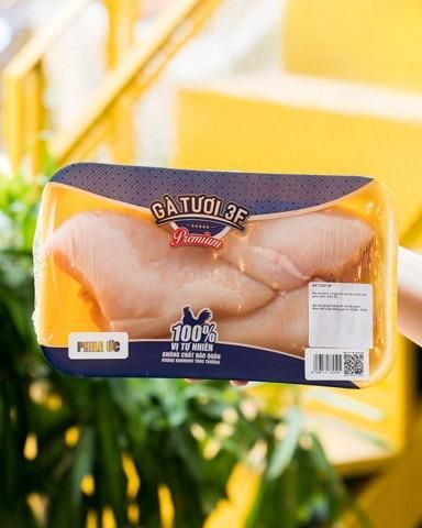  [Tươi] Phi lê ức gà không da 3F 500g (I0008744) 