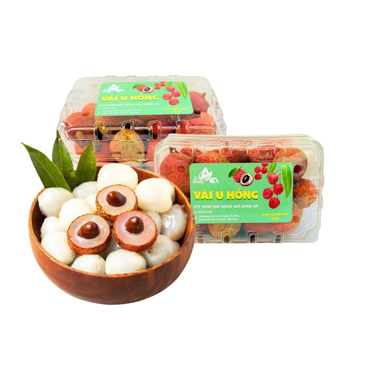  Vải u hồng DakLak không cuống - 500G (I0008836) 