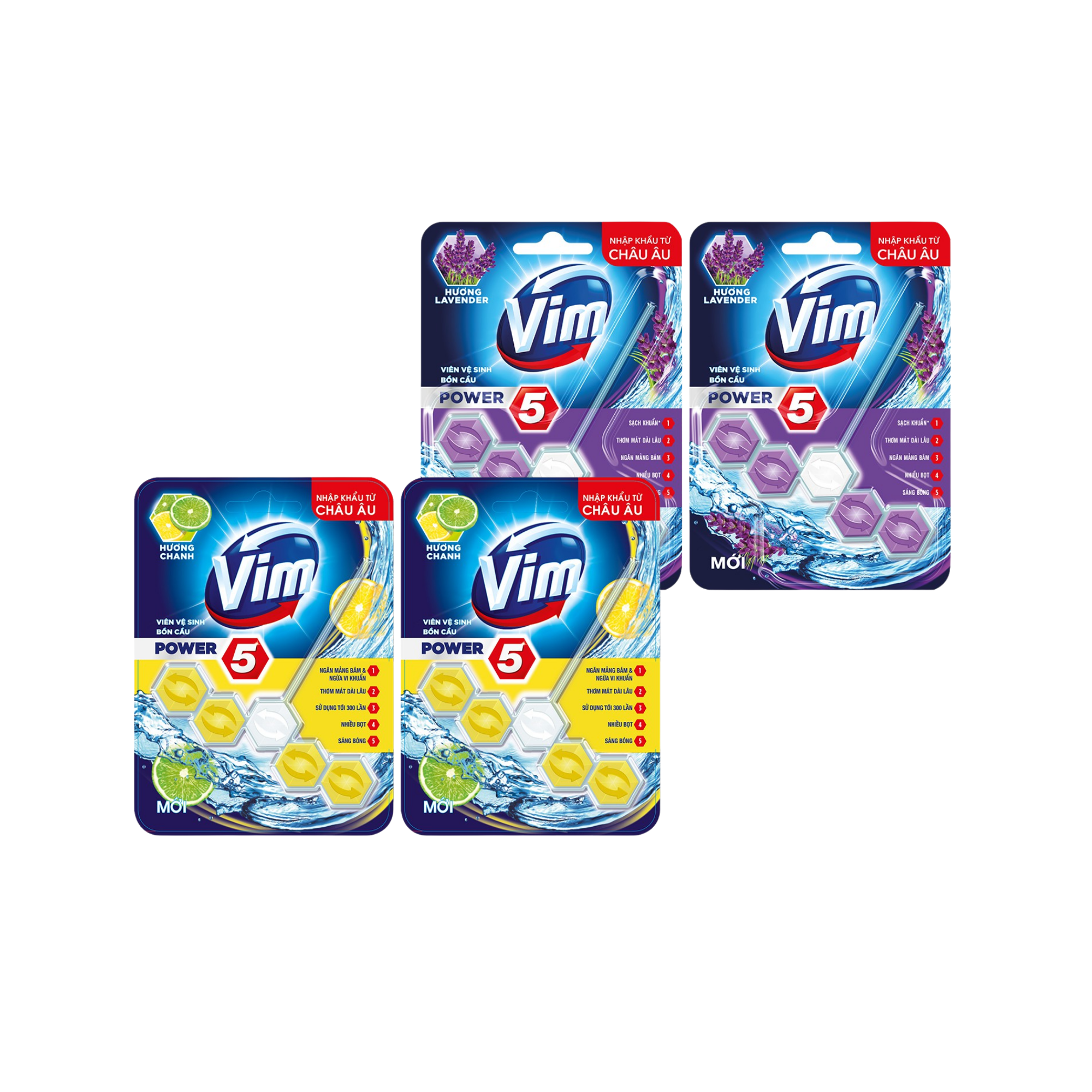  Viên treo bồn cầu vim hương hoa oải hương 55 g (I0008572) 