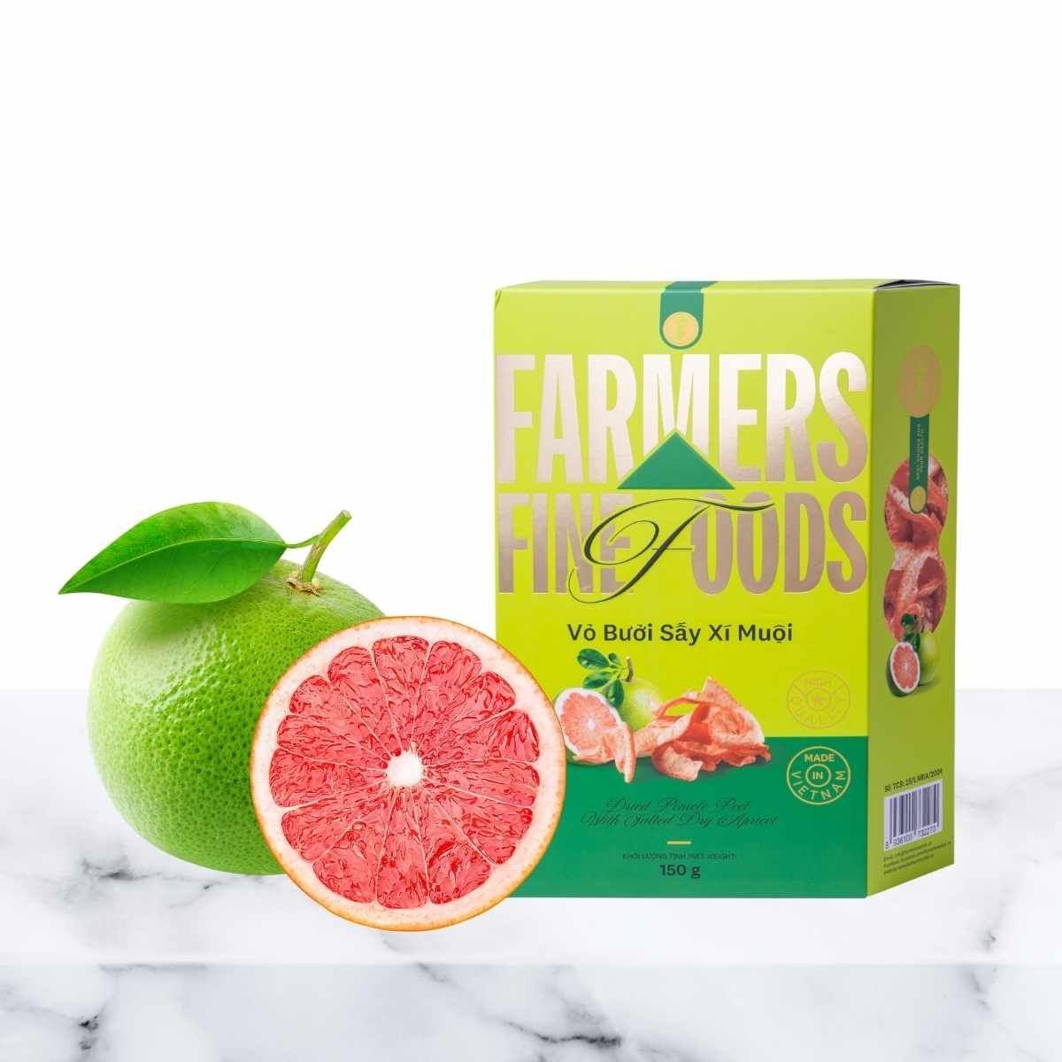  Vỏ bưởi sấy xí muội Farmers Fine Foods 150G 