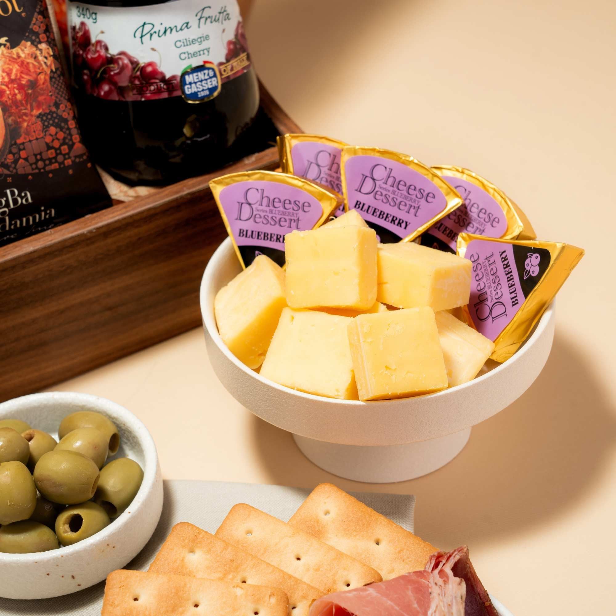  Wine Feast Wooden Tray / Khay Gỗ Nhâm Nhi Và Rượu Vang Đỏ Cao Cấp 