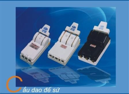 Cầu dao đế sứ 2PHA 20A (CỰC ĐÚC)