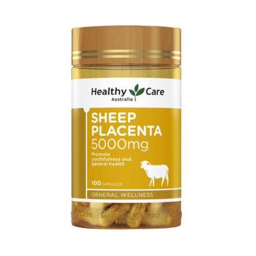 Viên uống nhau thai cừu Sheep Placenta 5000mg Healthy care của ÚC hộp 100 viên (có bill mua hàng)
