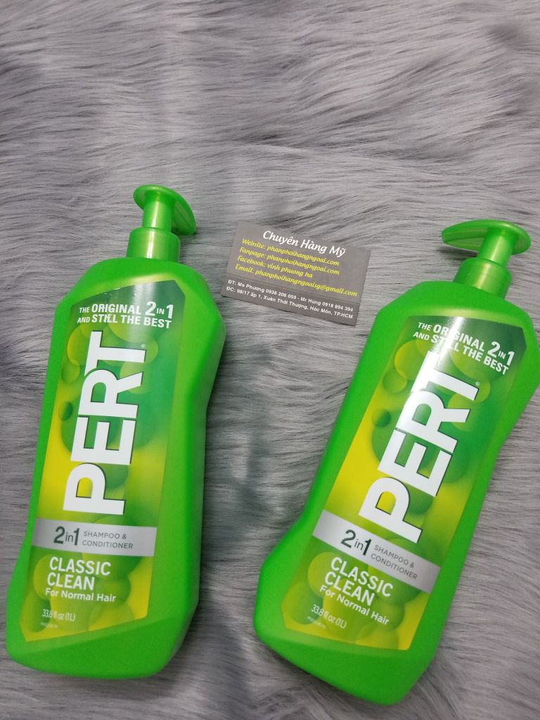 Dầu Gội Và Xả 2 In 1 Pert Plus 1l