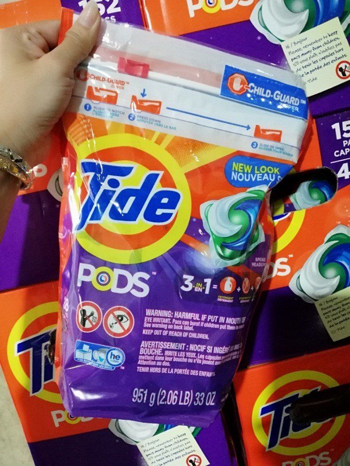 Viên giặt tide pods 3 trong 1 của Mỹ bịch 38 viên