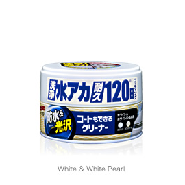 Sáp phủ và vệ sinh sơn xe - Coating & Cleaning Wax  (White & Pearl) SOFT99 | JAPAN