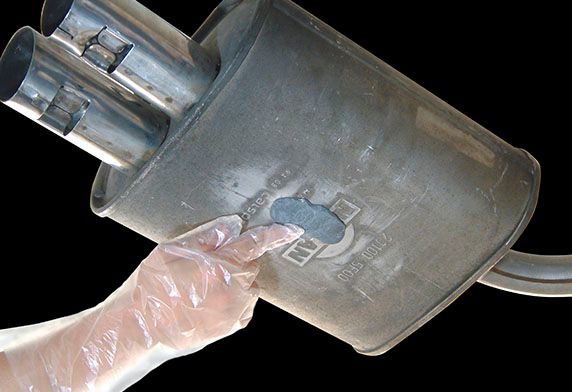 Đất sét chịu nhiệt chuyên dùng để trám sửa hệ thống ống xả (Pô xe) - Mufler Clay Putty | Soft99 - Made in Japan | B-191