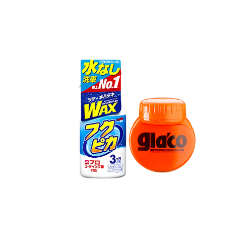 [Bộ] Chăm Sóc Xe Toàn Diện 15 - Glaco Roll On Large + Fukupika Advance Type