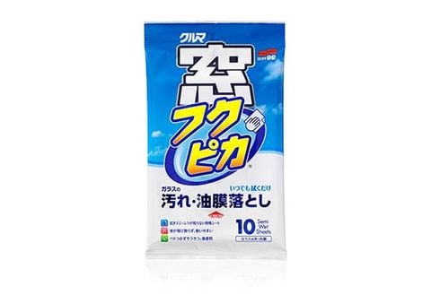 Khăn Vệ Sinh, Chống Sương Mù Kinh Ô Tô - Glass Cleaning Wipe ( Anti- Fog) | Soft99 - Made in Japan | G-43