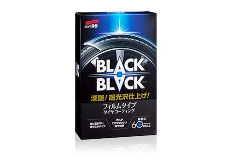 Dung Dịch Phủ Bóng Lốp Xe. Độ bền 2 tháng - Black Black Hard | Soft 99 - Made in Japan | L-55