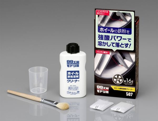 Bộ Vệ Sinh Mâm Xe Ô Tô - Strong Acid  Dissolver Kit For Wheel Iron Deponsit | Soft99 - Made in Japan | B-507