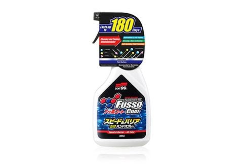 Chai Xịt Phủ Nano, Phủ Bóng Nhanh Sơn Xe Ô Tô. Độ Bền 6 Tháng - Fusso Coat Speed  & Barrier hand Spray | Soft99 - Made in Japan | W-208
