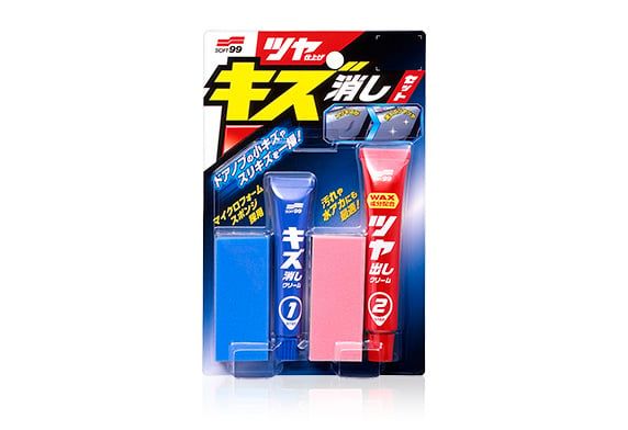 Bộ Kem Lấp Vết Xước và Làm Bóng Sơn Xe - Scartch Clear Kit | Soft99 - Made in Japan | W-60