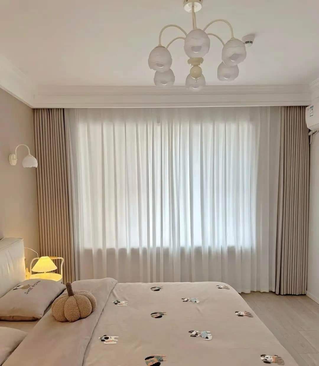 Màn Vải Chống Nắng Sọc Caro