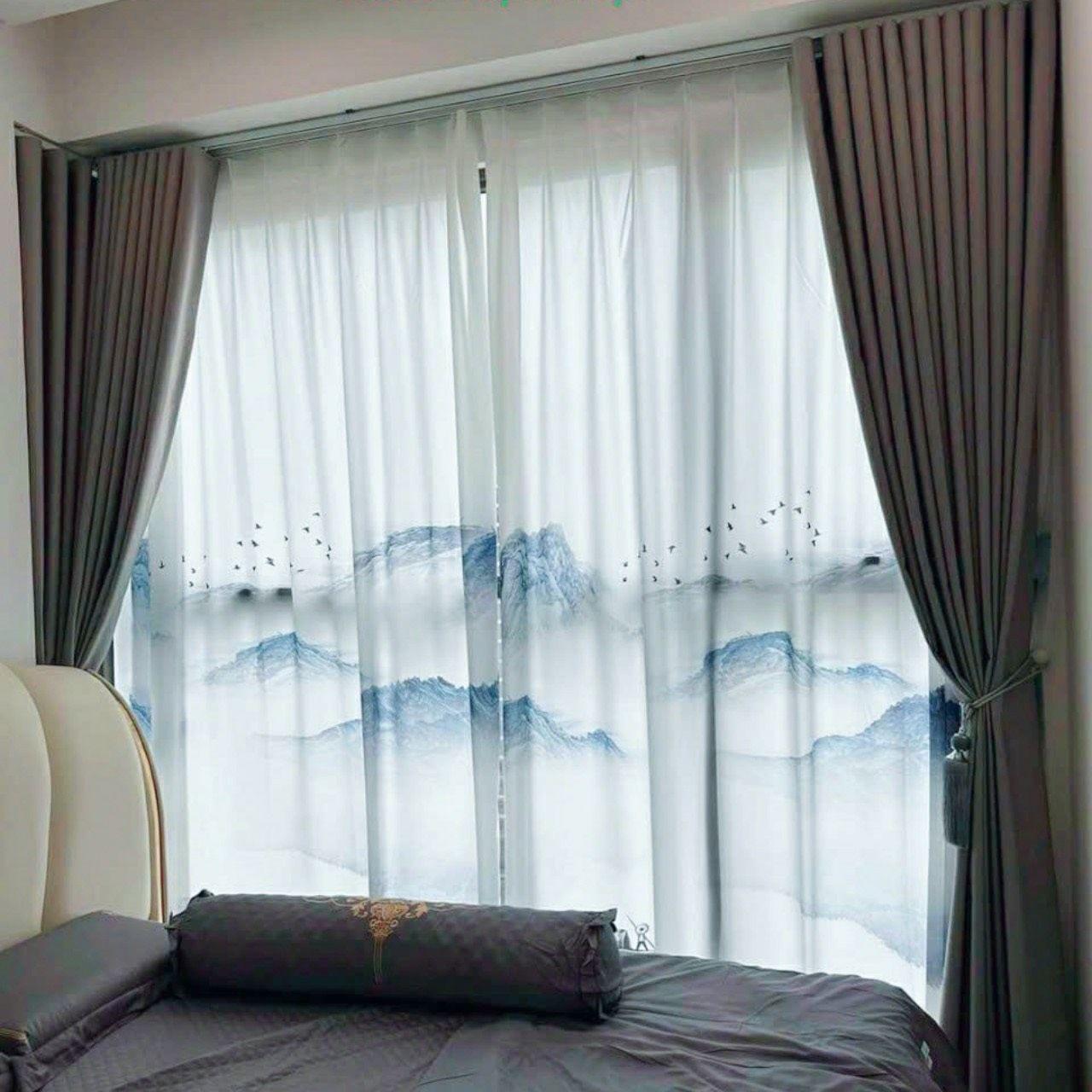 Rèm Voan Lụa In 3D