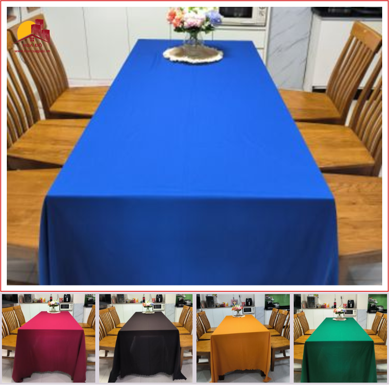 Khăn Trải Bàn Họp, Bàn Tiệc Dài Cỡ Lớn KT 3m x 2m