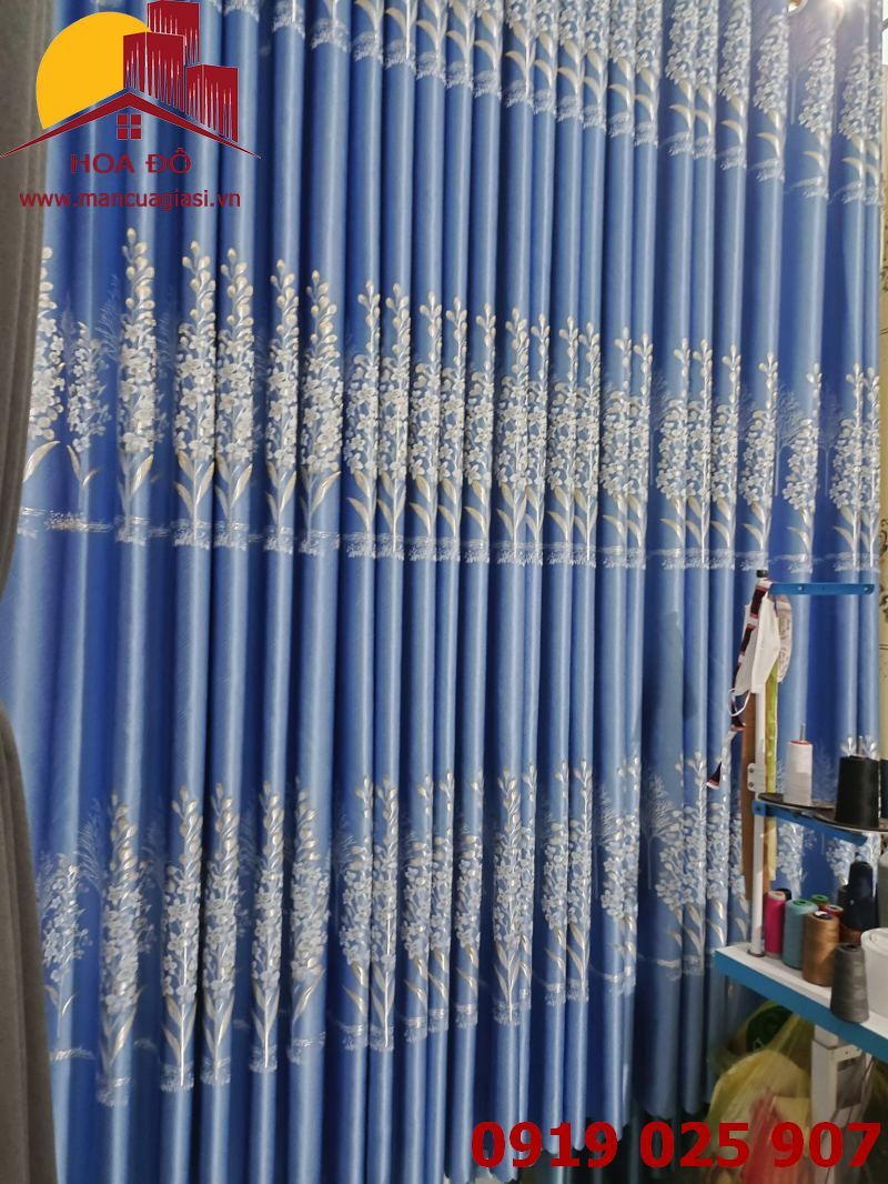 Màn Vải Họa Tiết San Hô