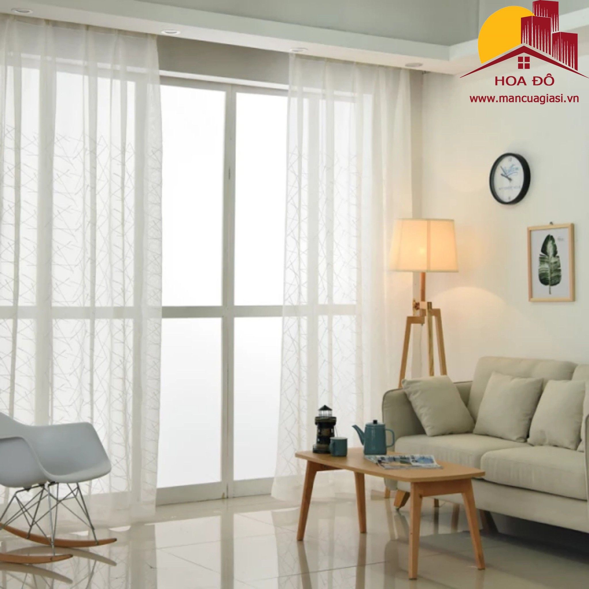 Rèm Voan Sọc Xéo