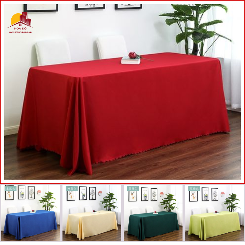Khăn Trải Bàn Gấm Cao Cấp 3m x 2m7