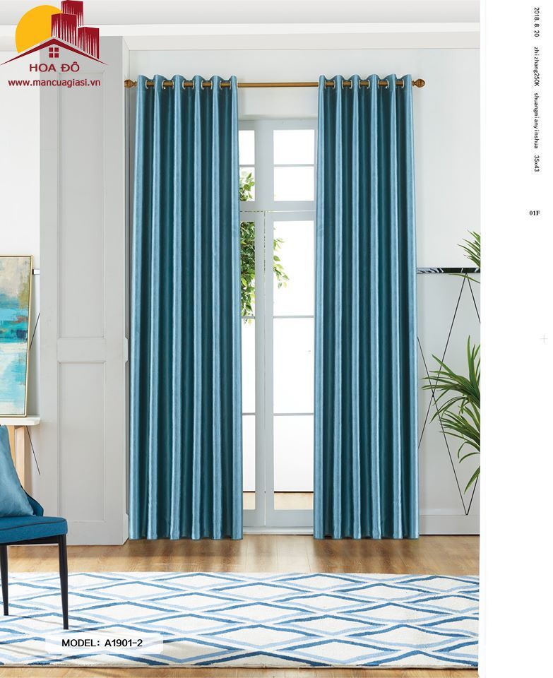 Vải may màn trơn bóng sang trọng A1901-2